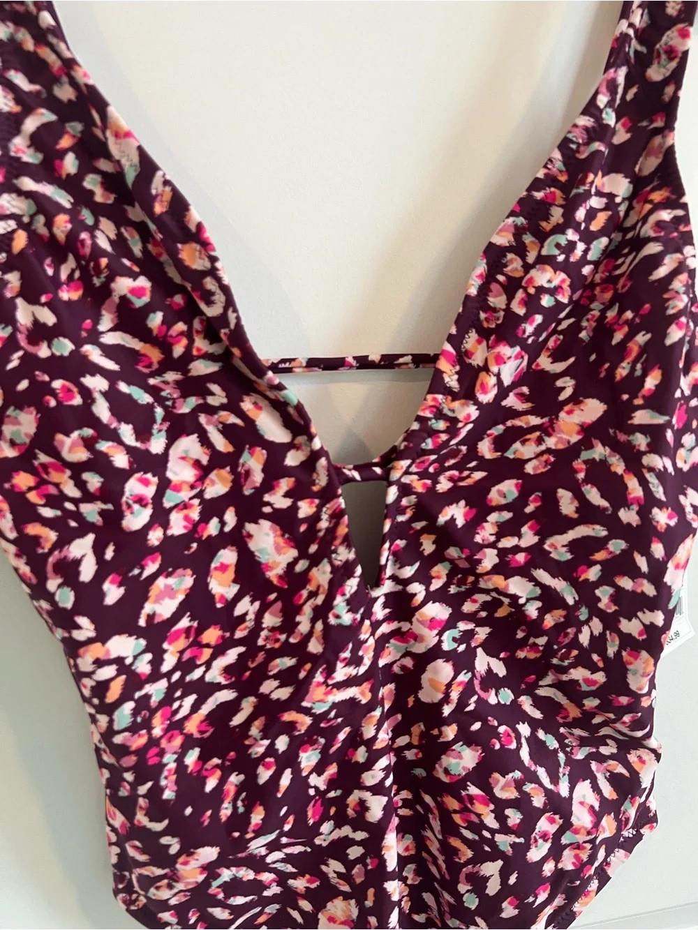 SHADE & SHORE Floral Print Cheeky One Piece Swimsuit M - Picture 3 of 8